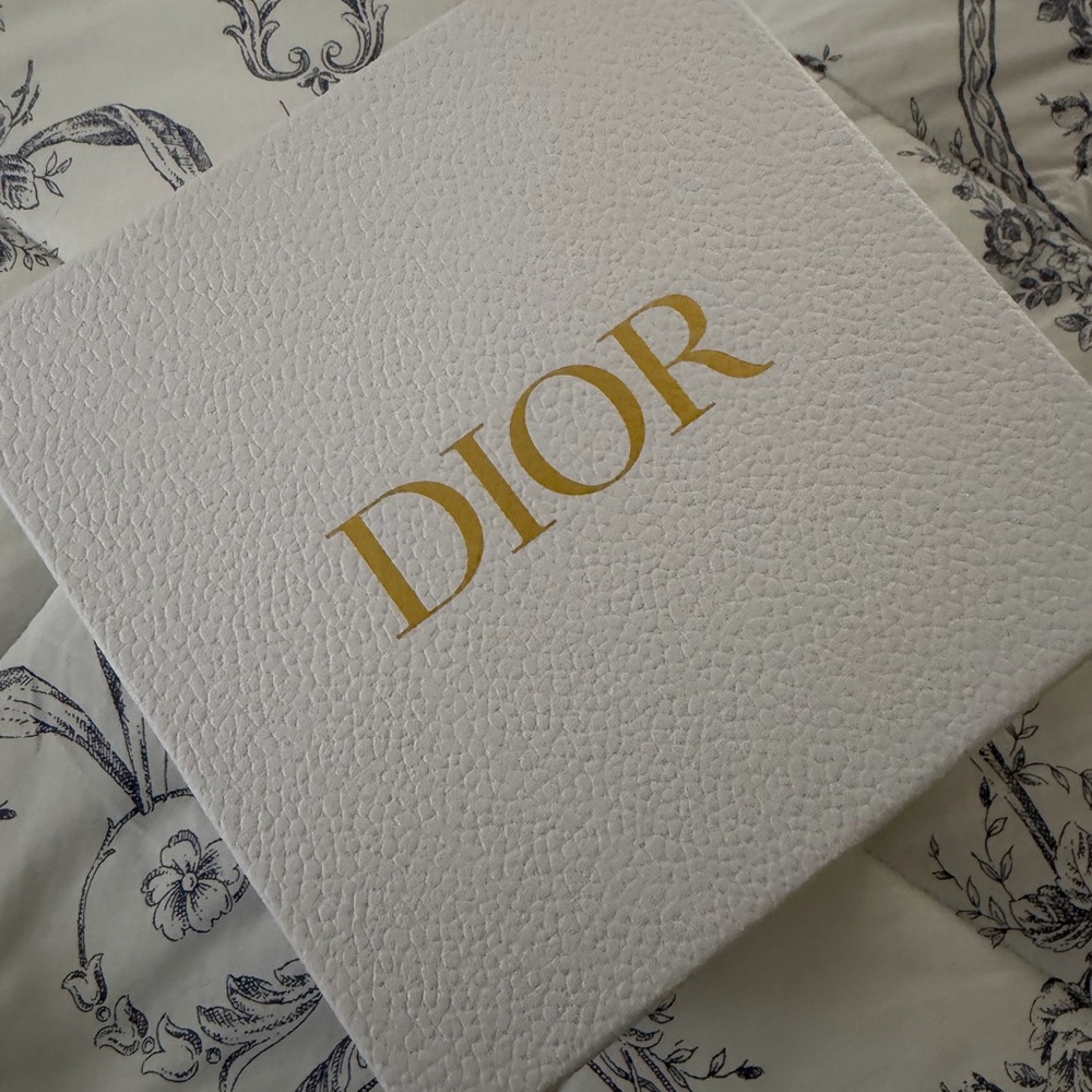 Dior Textured White Box with Gold Logo